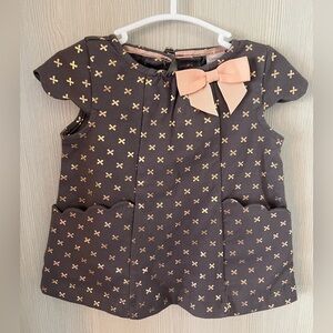 Gray Dress with Rose Gold Accents